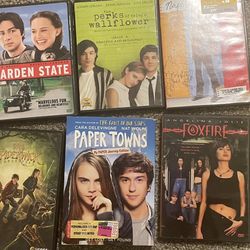9-DVDs-My Girl-Garden State-The Perks Of Being A Wallflower -Napoleon Dynamite -Mean Girls -Spiderwick-PaperTowns-Foxfire -Little Miss Sunshine 