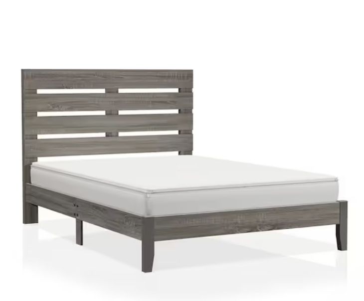 Brego Gray California King Platform Bed