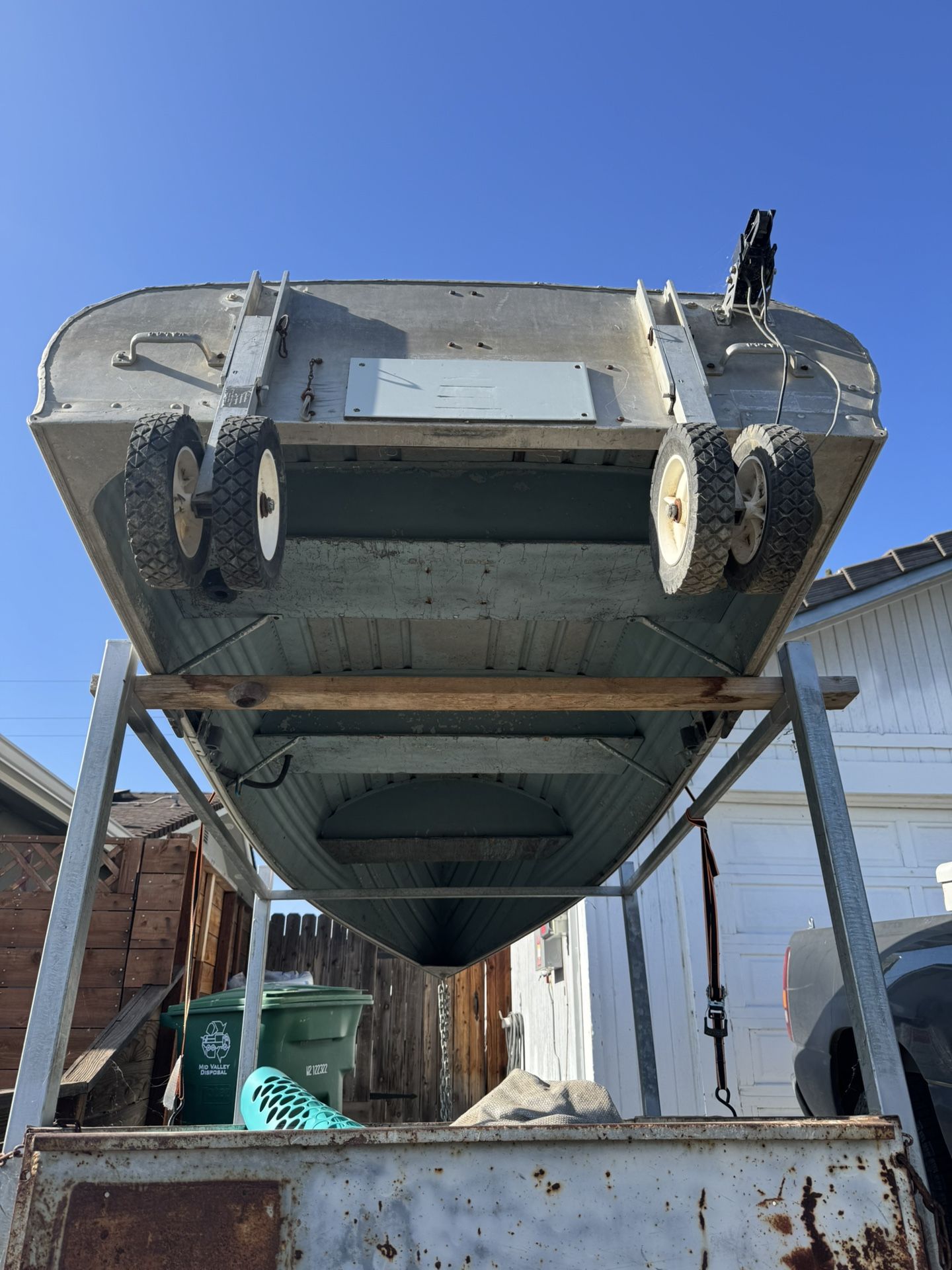 12’ Aluminum Boat And Utility Trailer