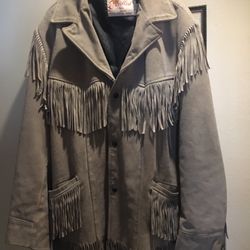 Vintage Leather Fringe Jacket 