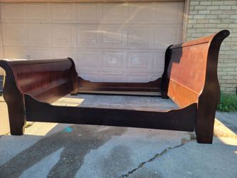 Kings Cherry Wood Sleigh Bed Headboard
