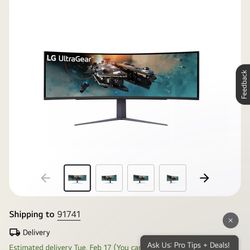Selling LG 49 Inch Curved Gaming Monitor