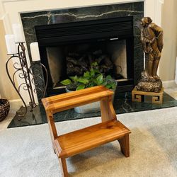 Solid Wood Step Stool/ Rustic Plant Stand