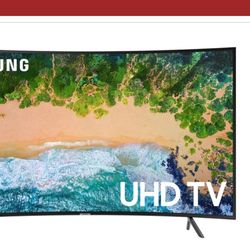55" curved Samsung smart T.V. 4k ultra HD