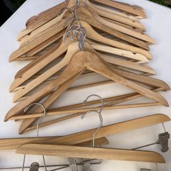 16 Wood Hangers 