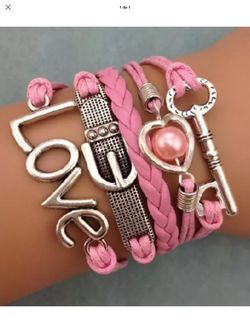 Love leather bracelet