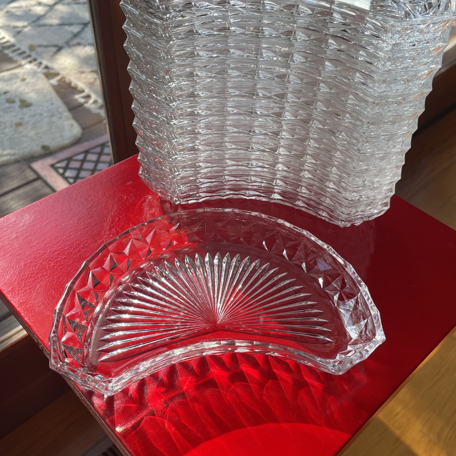 Val St. Lambert Crystal Plates (12)