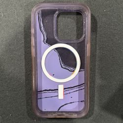 OtterBox MagSafe Compatible Purple Marble iPhone Case Shockproof Protective Case