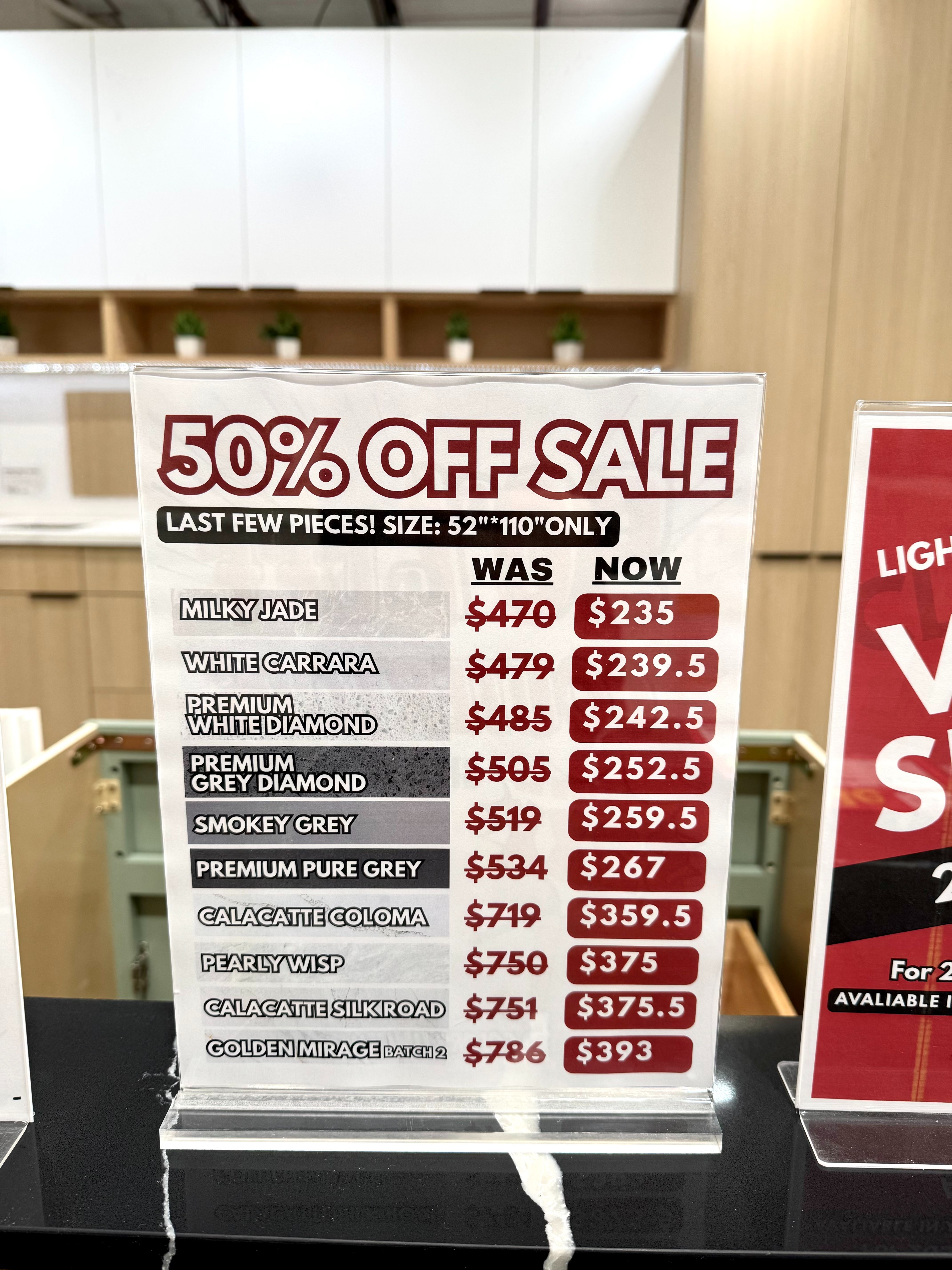 π₯Warehouse Countertop 50% Off Final SALE! 52"*110"kitchen island lots of colors