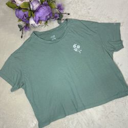 NEW Women’s Victoria’s Secret PINK Green Crop Top