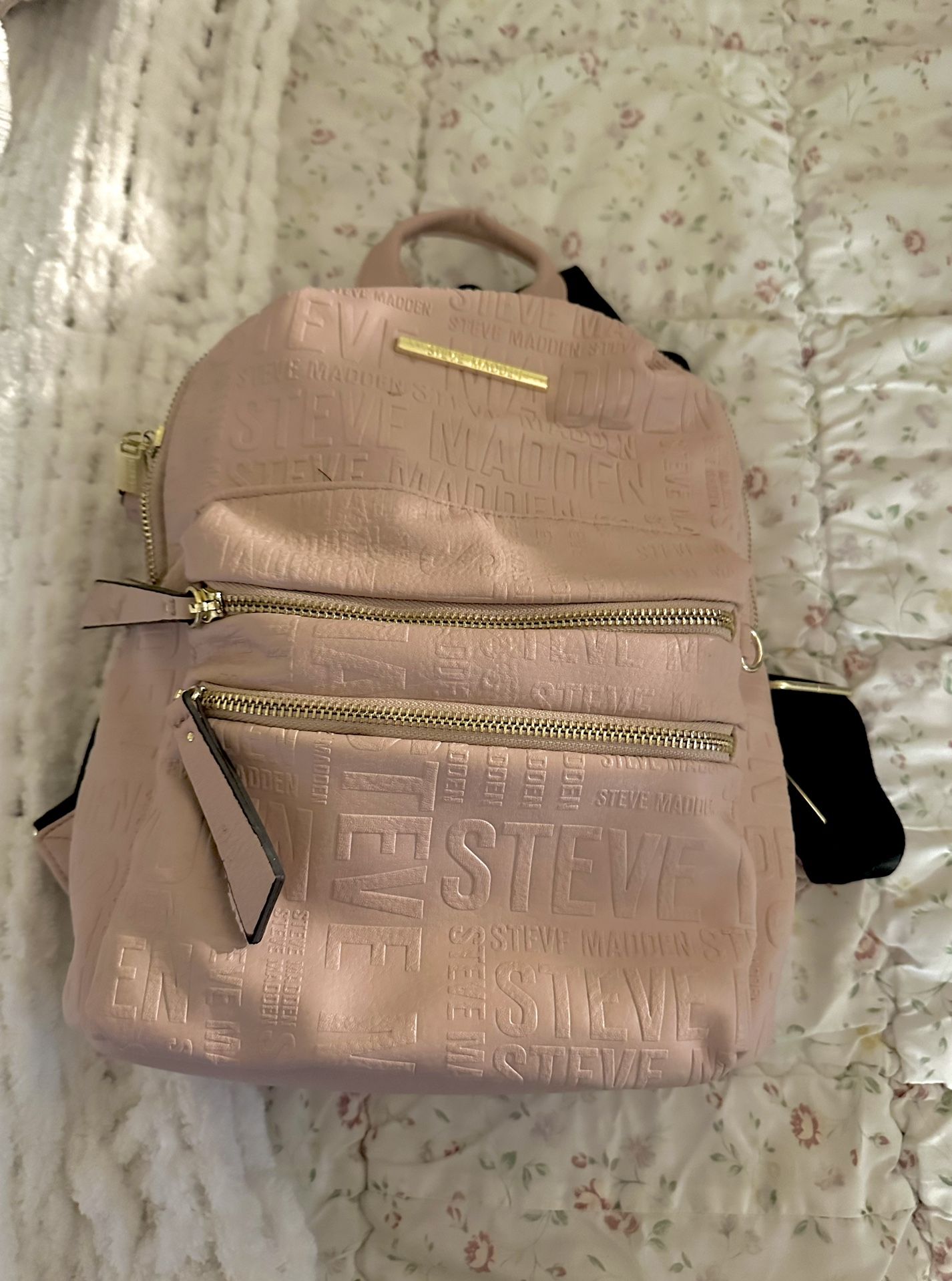 Small Pink Steve Madden Backpack 