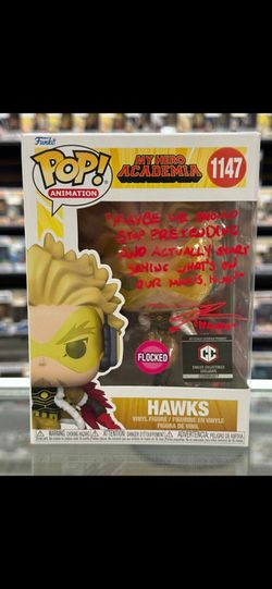 Hawks #1147 My Hero Academia Funko Pop Signed By Zeno Robinson w/COA