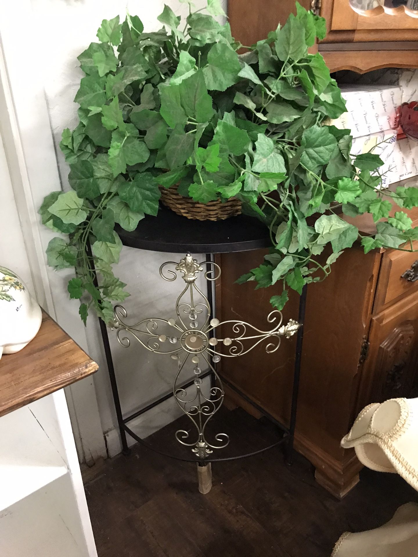 Metal Stand New And Fake Plant