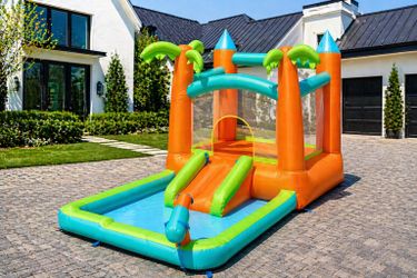 NEW Backyard Splash Park - kids Water Slide Bounce House