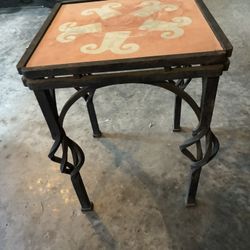 Unique Metal & Tile Table 13x13x17
