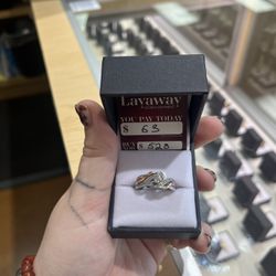 Two - Tone Gold Ring 