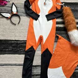 Girls Fox Halloween Costume Size 8-10
