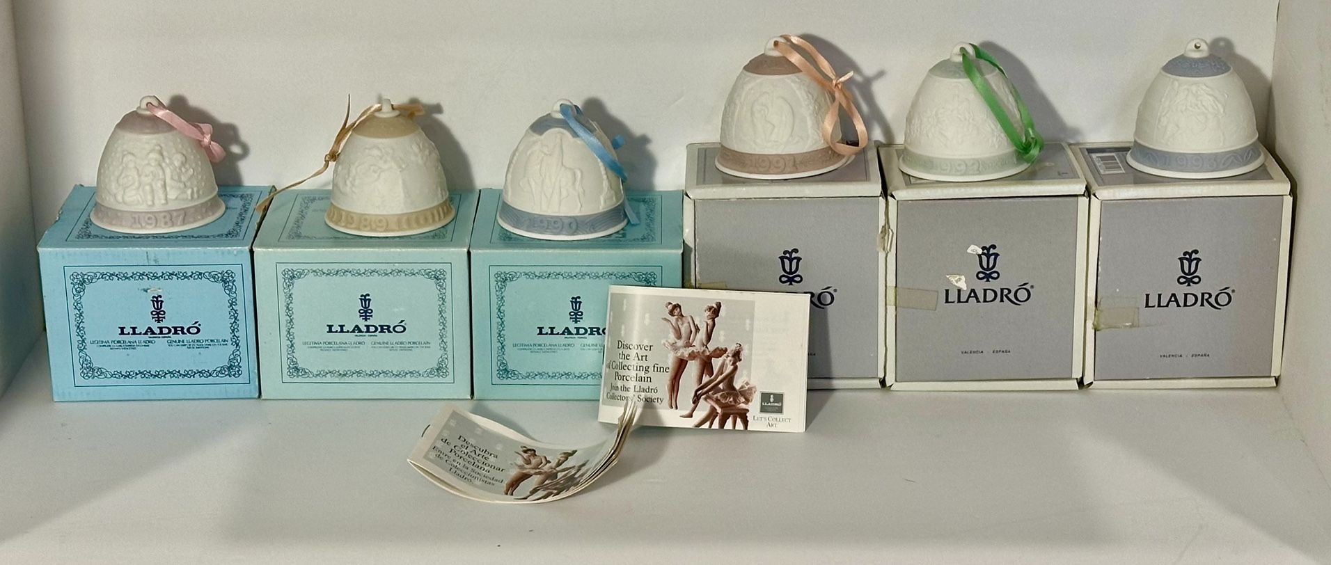 Lladro Porcelain Holiday Bells