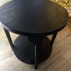 West Elm Black Side Table 
