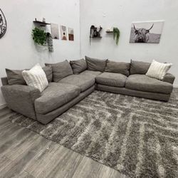 Gray Sectional Couch - Free Delivery 