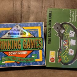 Drinking Games Compendium Millennium Edition & Mini Black Jack Table