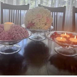 5- 12x4inc Vases!! Great For Parties And Weddings