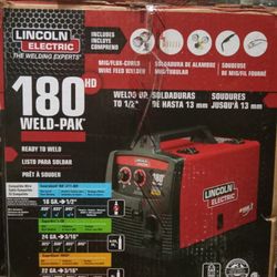 Lincoln Electric 180 Weld-Pak.  Mig/Flux-Cored Wire Feed Welder. 