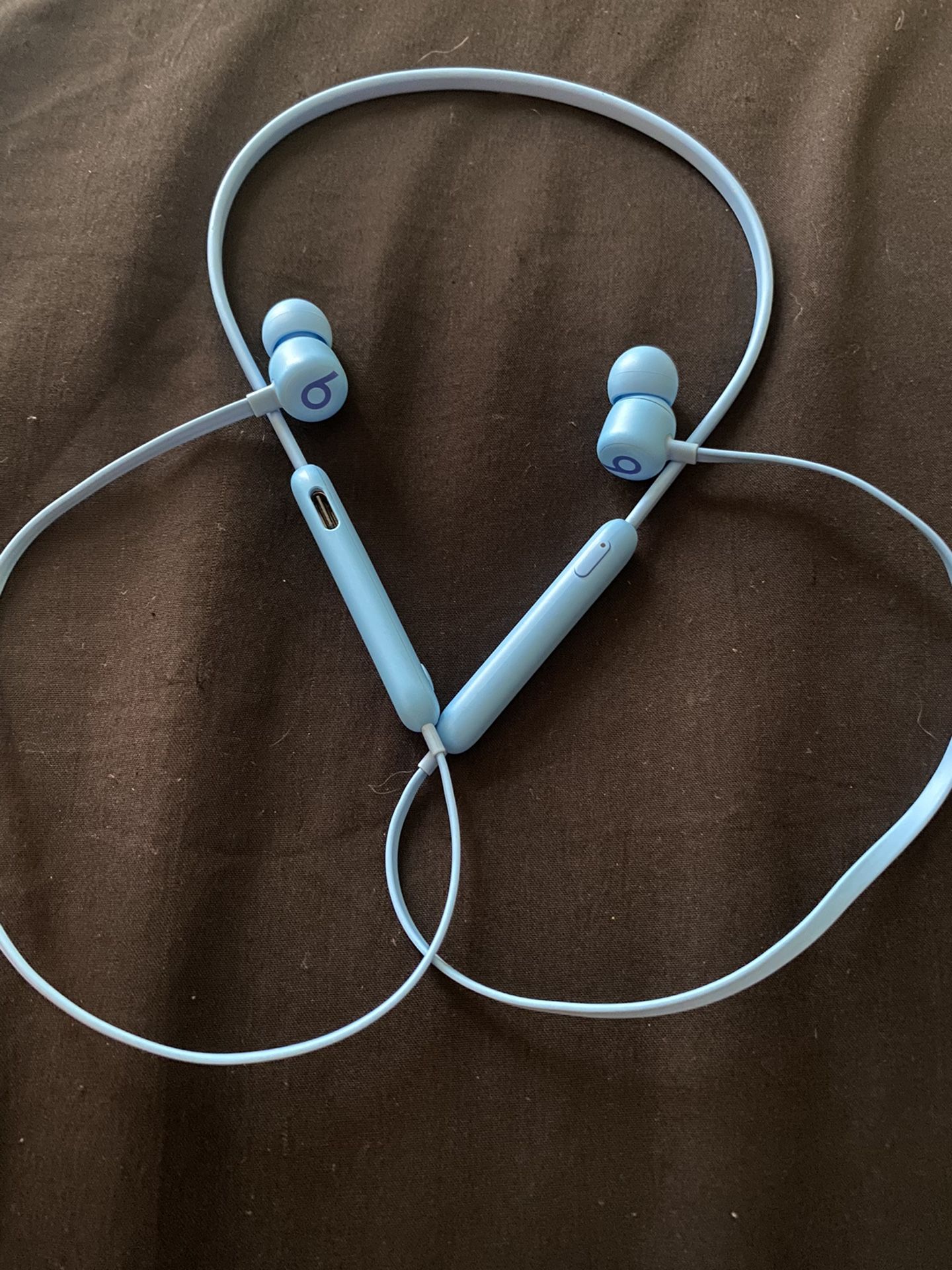 Light Blue Beats Flex Wireless Earphones 