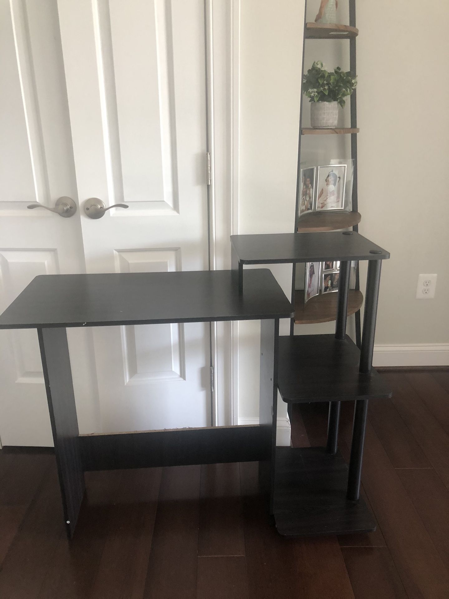 39.6W x33.6H black desk