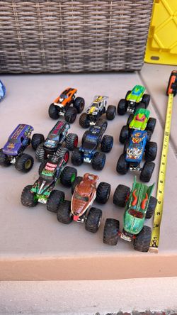 Monster Jam Trucks and Hotwheels