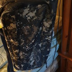 Blueberry Camouflage Military-like Carry-on 