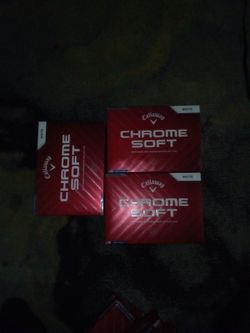 All new Callaway Chrome Soft golf Balls
