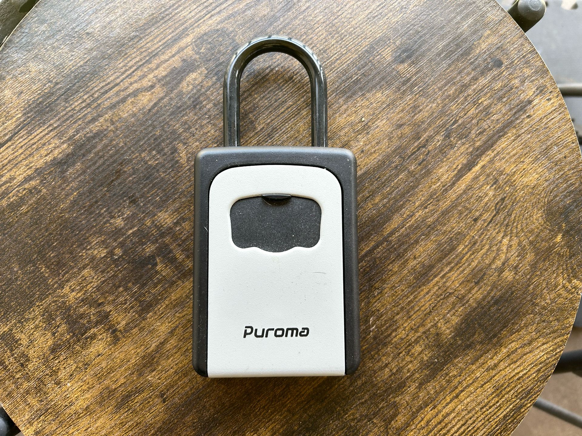 Puroma Key Lock Box – 4-Digit Combination, Portable Shackle Model (New in Box)