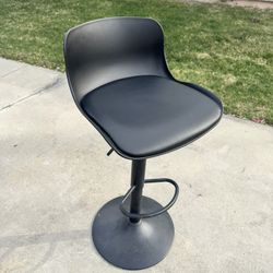 Black Swivel Barstool Chair Set Of 4