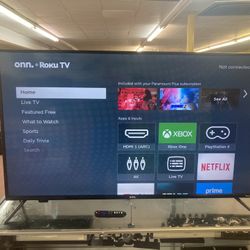 50” Smart Tv Onn With Remote 