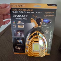 Farpoint Rechargeable Flex Fold Worklight, New