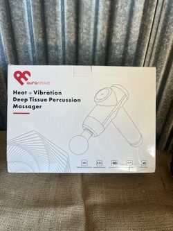 Aura Revive Heat + Vibration Deep Tissue Percussion Messager
