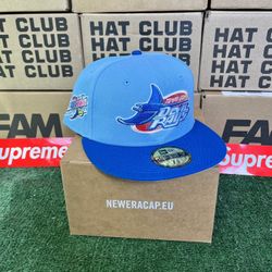 Exclusive SOLD OUT  Tamba Bay Devil Rays 59fifty New Era Baby Boue Cotton Candy Fitted Hat with Pink UV   •SOLD OUT EXCLUSIVE LIMITED RELEASE  •Size 7
