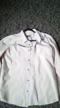 H&M XL slim fit long sleeve light brown shirt