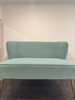 Velvet 50 inch sage 2 seat