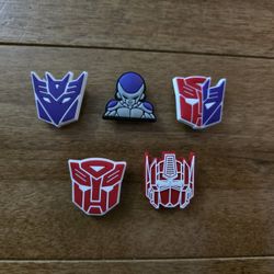 Lot Of 5 Transformers Shoe Charms 