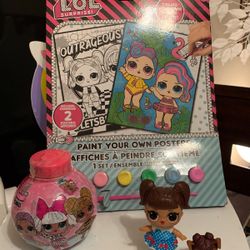 LOL Doll , LOL Pet, LOL Suprise Bubbles and LOL Paint your own Poster