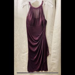 Short Plum Bridesmaid Dress