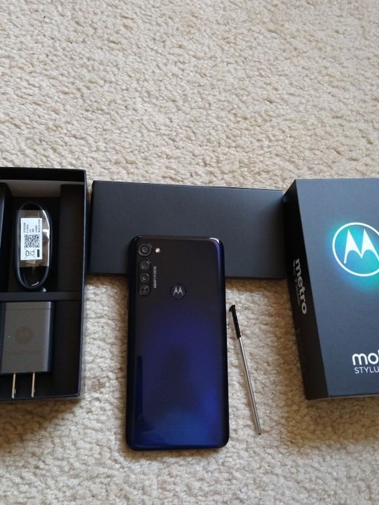 💙💛 Moto G Stylus 🔥🔥 metroPCS Only Carrier New Never Used 128 Gbs