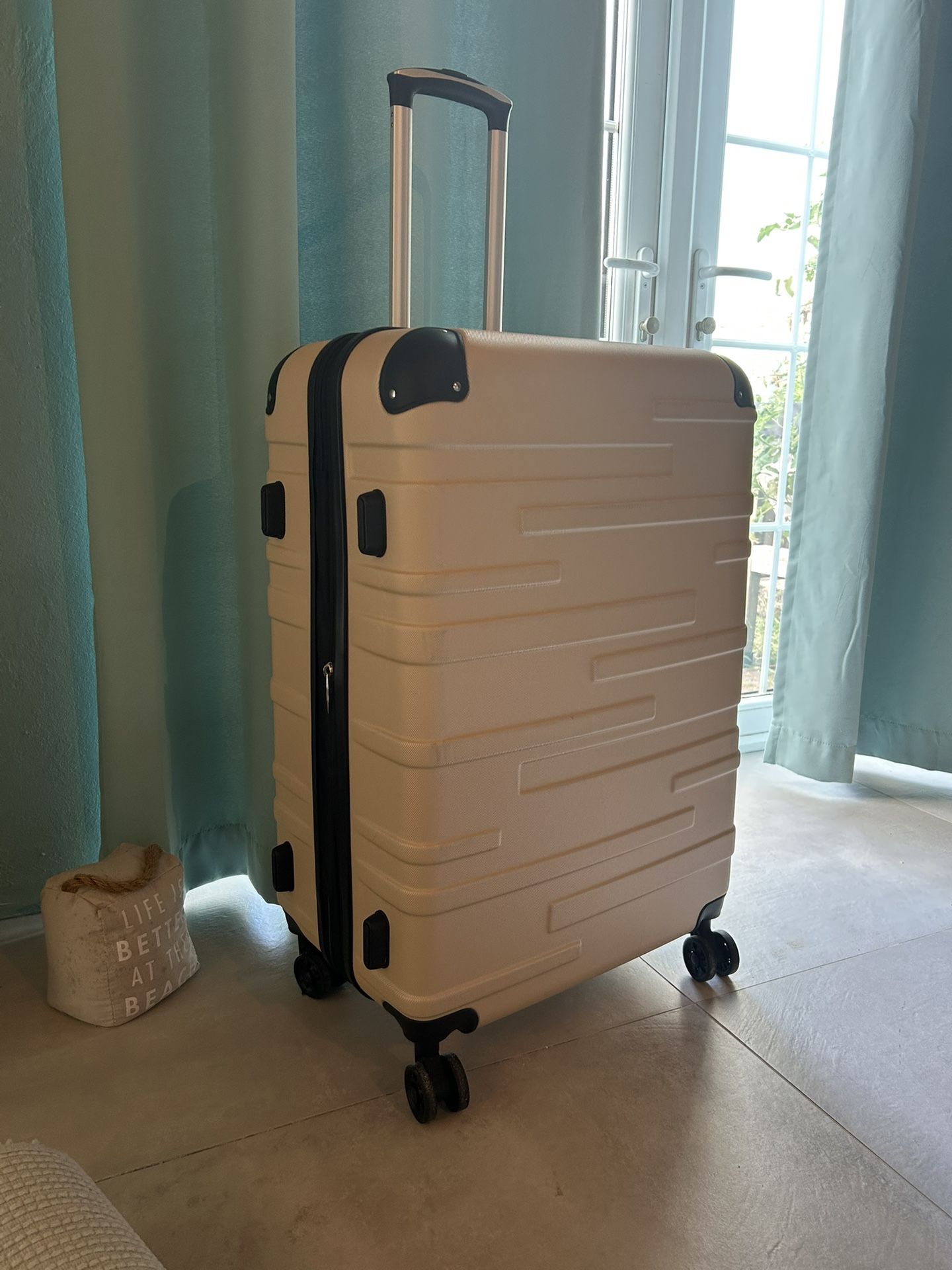 Coolife Suitcase Carry-on Hardside With TSA Lock and Spinner Telescopic Handle