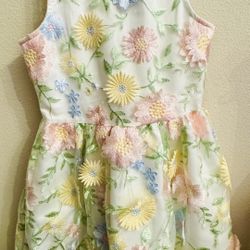 Beautiful Flower Dress Girl Size 10