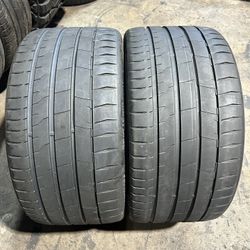 SET OF 2 USED TIRES CONTINENTAL SPORTCONTACT 7 AO…285/30/22