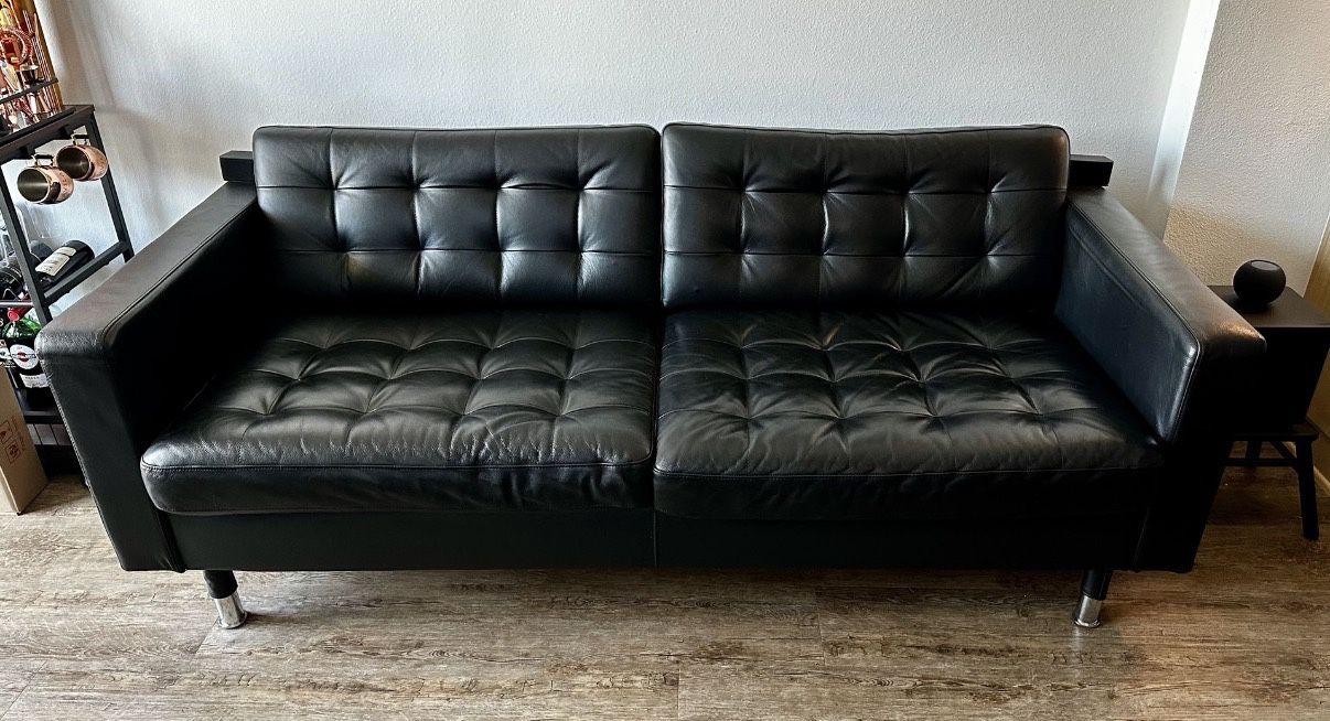 Ikea Sofa Leather Like New
