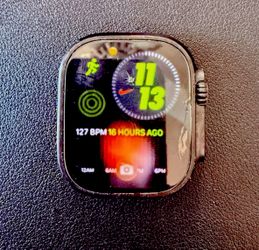 Apple Watch Ultra 2 49mm Titanium GPS Smartwatch Black Rubber Band