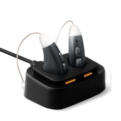 Hearing Aids Amplifier Rechargeable for Seniors Adults All Day Battery Life with Charging Dock Noise Canceling BTE Sound Assist